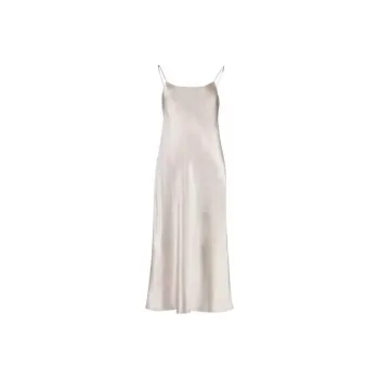 VINCE Satin Midi Slip Dress
