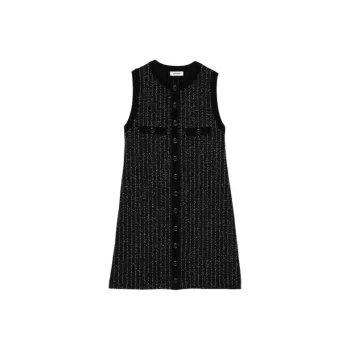 Sandro Sequin embellished Knitted Mini Dress