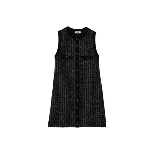 Sandro Sequin embellished Knitted Mini Dress