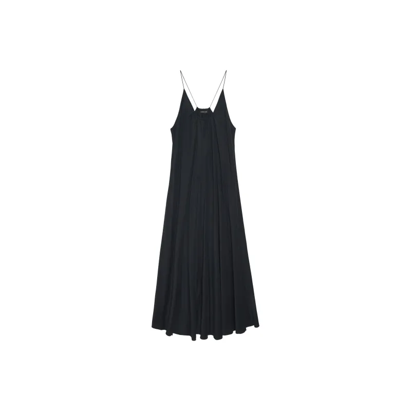 Anine Bing Aida Gathered Midi Dress-0