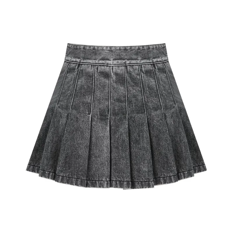 TAMMY TANGS Denim Short Skirts Women's Denim Black-0