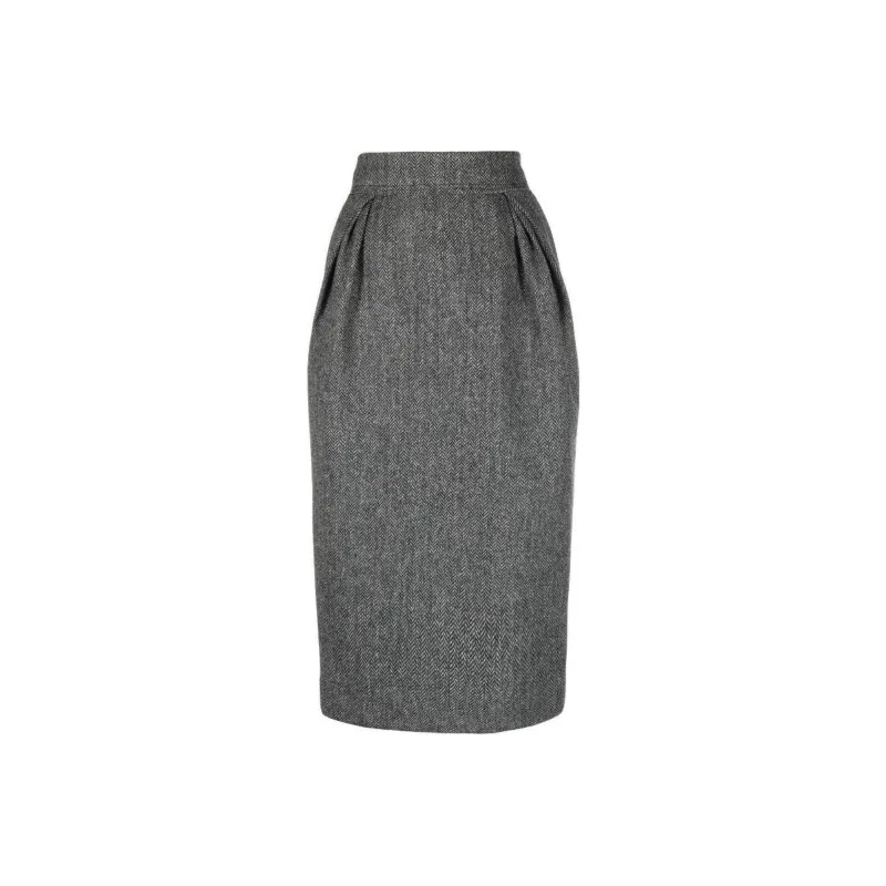 Maison Margiela Casual Long Skirts Women's Gray-0