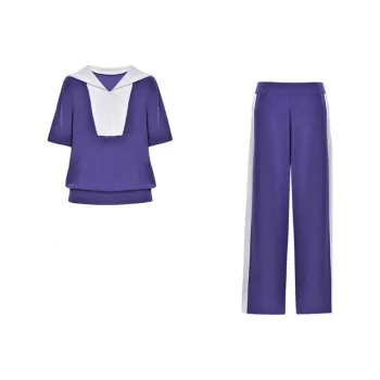 DIFFIE RIEGER Casual Suit Women's Purple