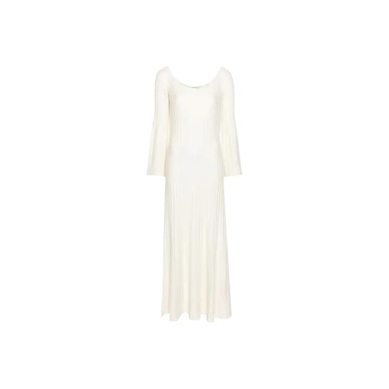 GABRIELA HEARST Long Sleeved Dress Women's White-0