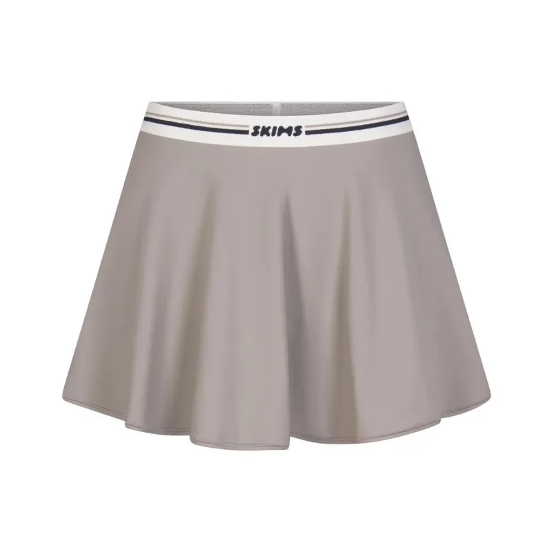 SKIMS FITS EVERYBODY LOGO SKORT Casual Short Skirts Women's SMOKE/Smoke Gray-0