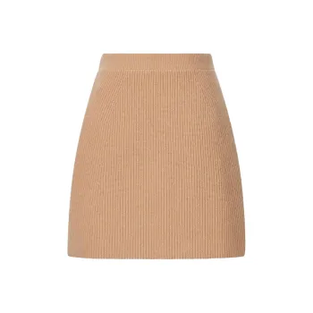 UNIQLO X Clare Waight Keller Co-branded Collection Casual Short Skirts Women's Dark Beige