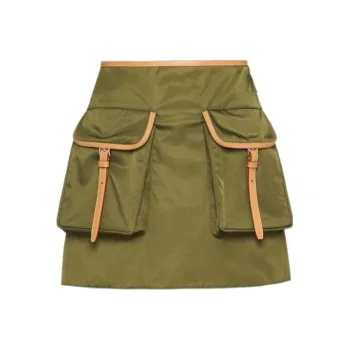 PRADA SS24 Casual Short Skirts Women's Green
