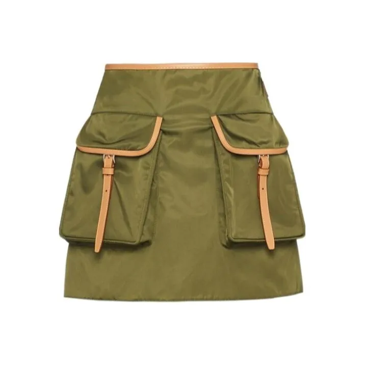 PRADA SS24 Casual Short Skirts Women's Green-0