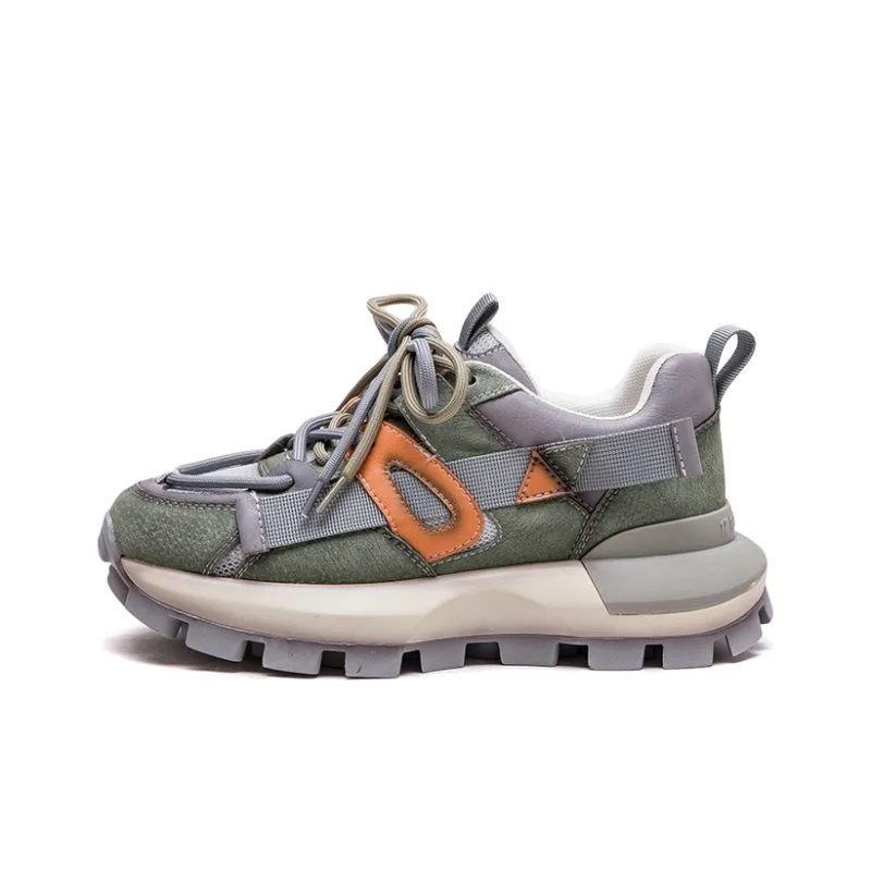 Chibang Height Increasing Low Top Chunky Sneakers Women's-7