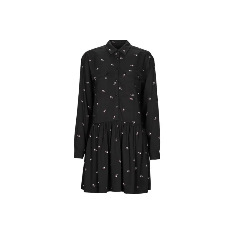 Pepe Jeans Long Sleeved Dress Women's Black-0