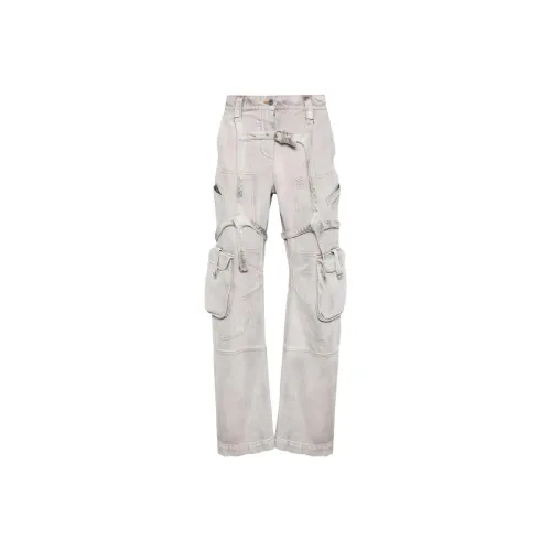 OFF WHITE Laundry Logo Patch Tapered Jeans