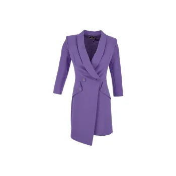 Elisabetta Franchi Double-layer Asymmetric Mini Dress