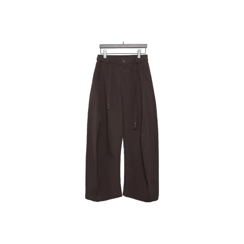 RAYSHOW Casual Pants Men Coffee-0