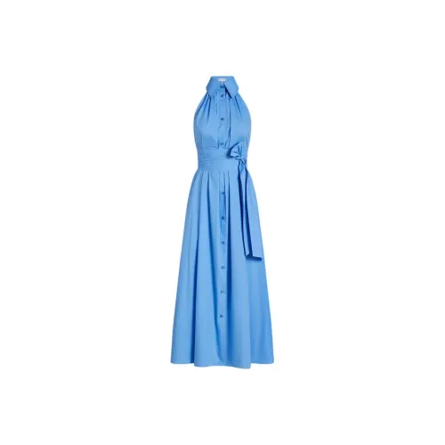 SCANLAN THEODORE Parachute Sleeveless Shirt Dress Sleeveless Dress Women's Azure/Sky Blue