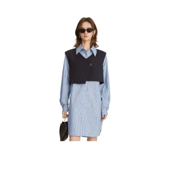 ELLE Casual Suit Women's Multicolor Stripes
