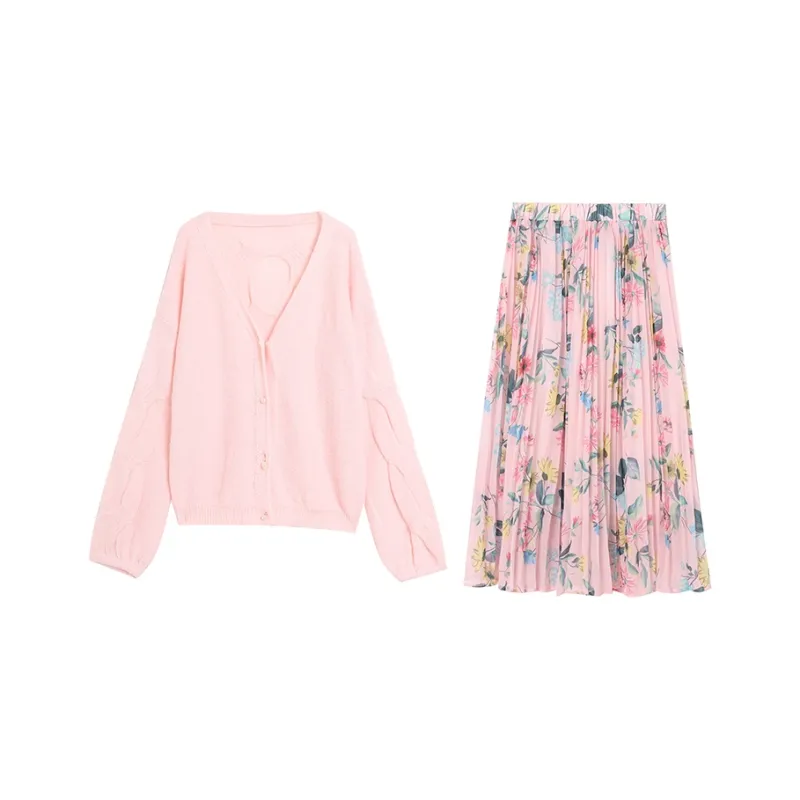 HAPG Two Piece Skirt Sets Women's-0