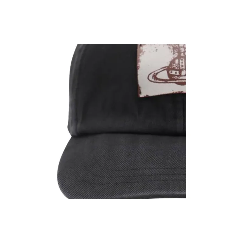 Vivienne Westwood Cotton Baseball Caps Unisex Black-2