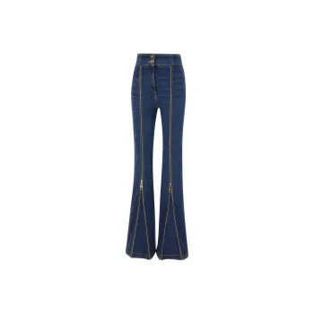 Elisabetta Franchi Zipped Bell-Bottom Jeans