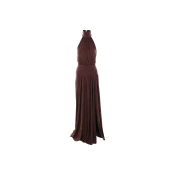 Elisabetta Franchi Jewelled Bow Carpet Maxi Dress