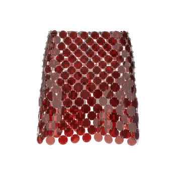 Paco Rabanne Sequinned Mini Skirt