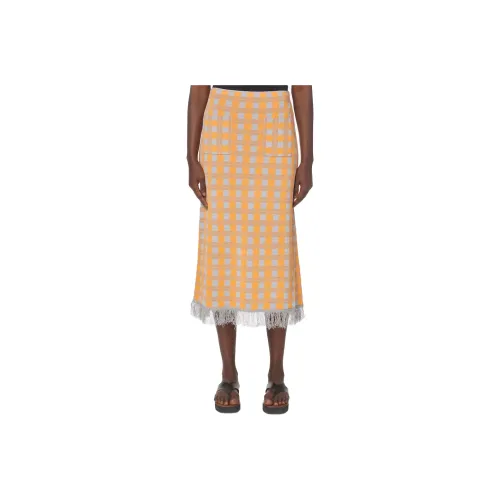 BAUM UND PFERDGARTEN Casual Long Skirts Women's Yellow