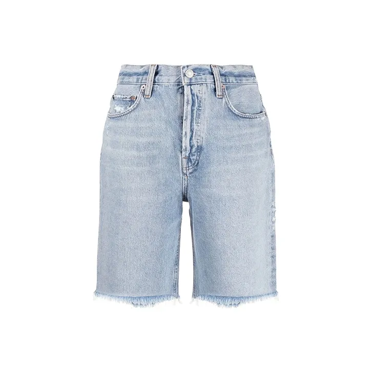 AGOLDE Denim Shorts Women's Light Blue-0