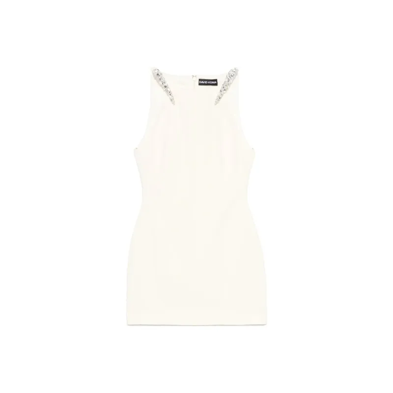 DAVID KOMA Crystal embellished Gown-0