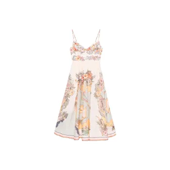Zimmermann Tallow Tucked Bodice Dres