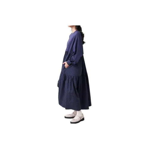 FREAK'S STORE Long Sleeved Dress Women's Marine Blue