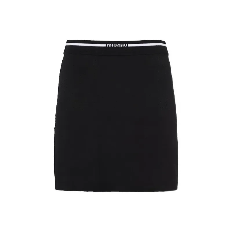 MIU MIU Casual Short Skirts Women's Black-0