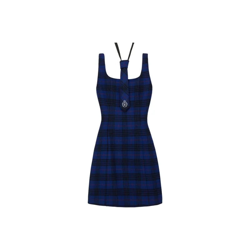E.land Sleeveless Dress Women's Dark Blue-0