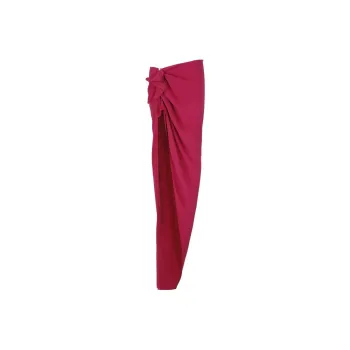 RICK OWENS High Waist Asymmetric Maxi Skirt