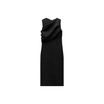 ZARA Sleeveless Dress Women's Gray