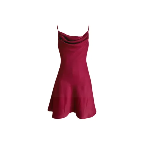 Udon House Slip Dress Women's Red