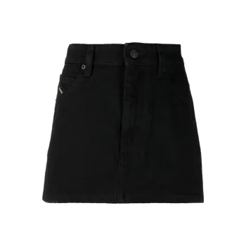 DIESEL Denim Short Skirts Women's Black