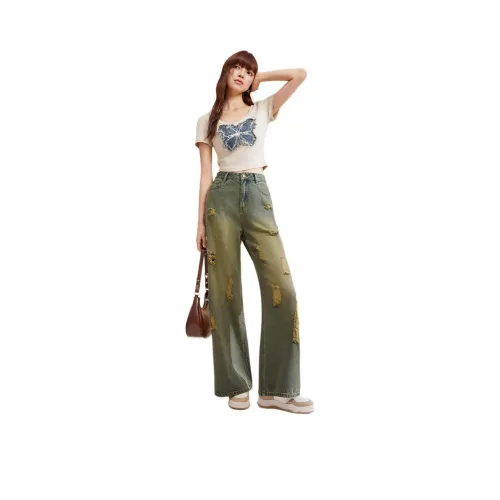 Love To Serve Jeans Women's Green