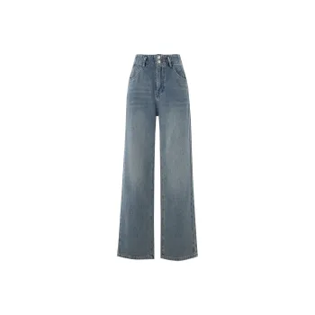 SOON FLOWER Jeans Women's Vintage Green