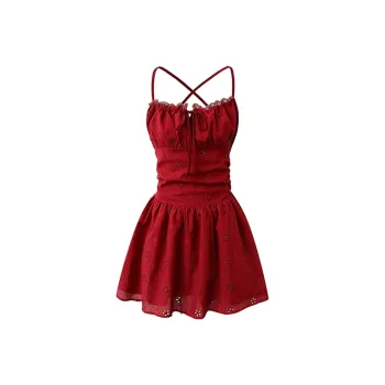 JOSR Slip Dresses Women's Red