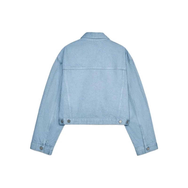 ZARA ZW Series Jackets & Coats Women's Light Blue-1