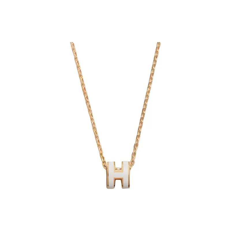 HERMES Mini Pop H Pendant Gold tone-0