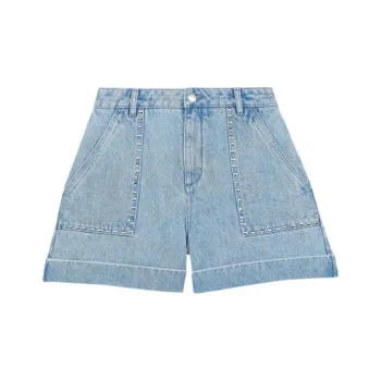 Maje Capsule Denim Shorts Women's Blue