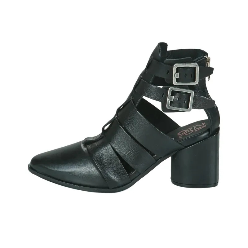 AirStep Enia Ankle Boots 8cm Women's Black-0