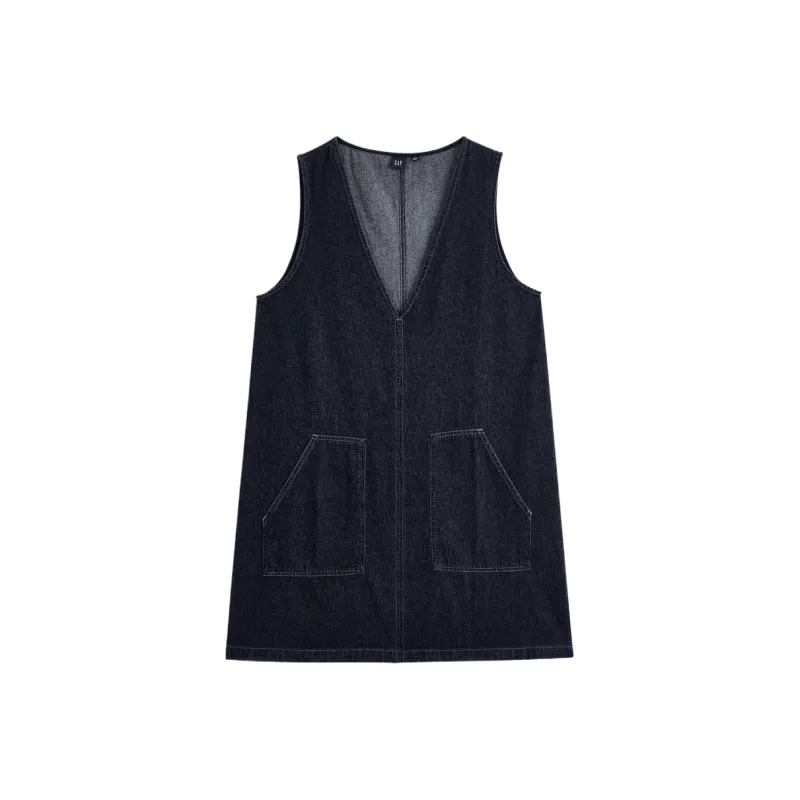 GAP Sleeveless Dresses Women's Dark Color Washed-0