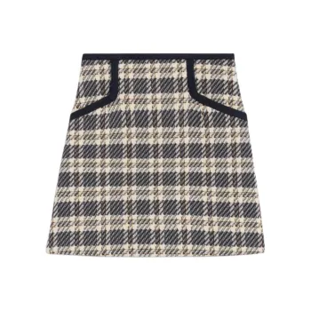 Sandro Casual Short Skirts Women's Plaid
