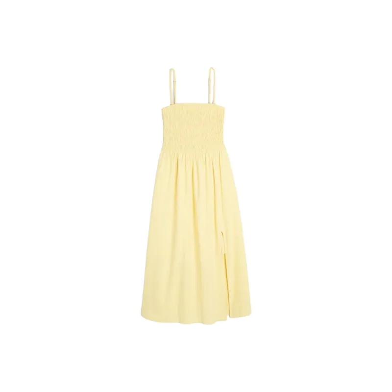 Hollister Sleeveless Dress Women's Yellow-0