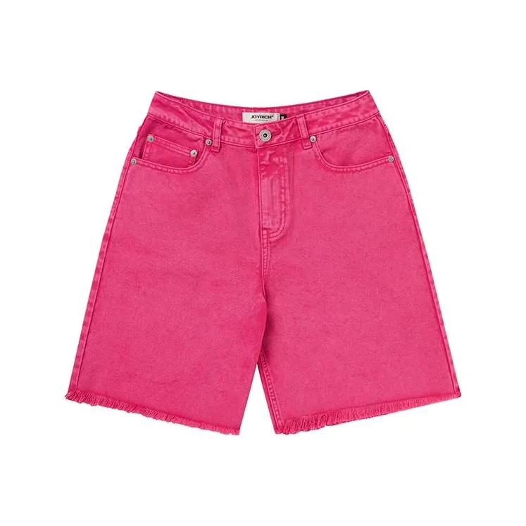 JOYRICH Denim Shorts Women's Rose Red-0