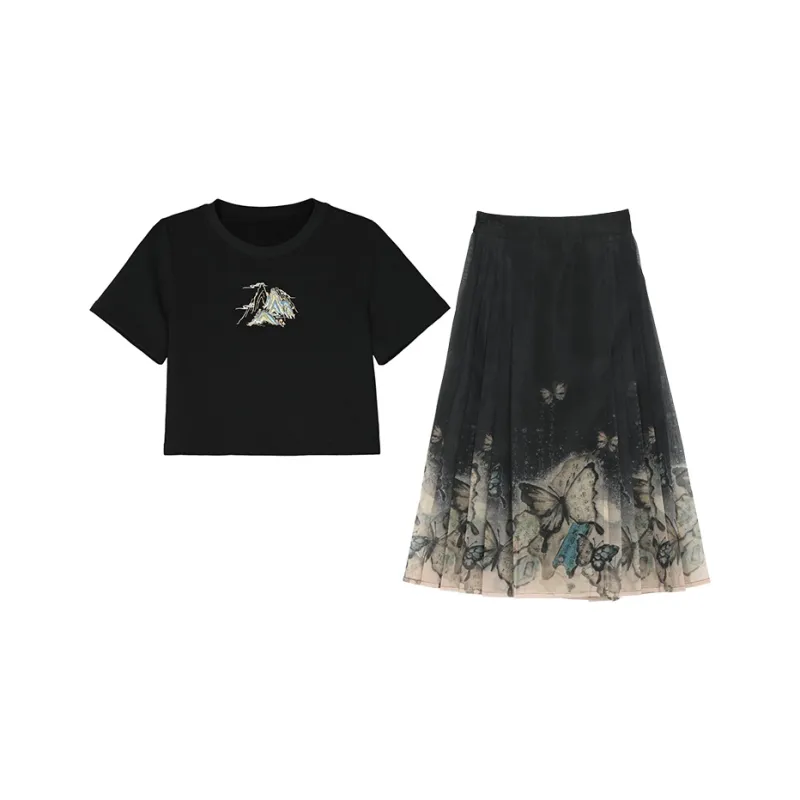 SNBL Two Piece Skirt Sets Women's-0