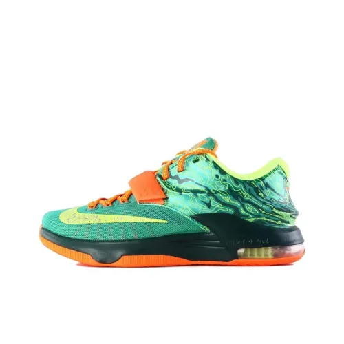 Nike KD 7 Anti Slip Wear Resistant Low Top Basketball Shoes Unisex Green