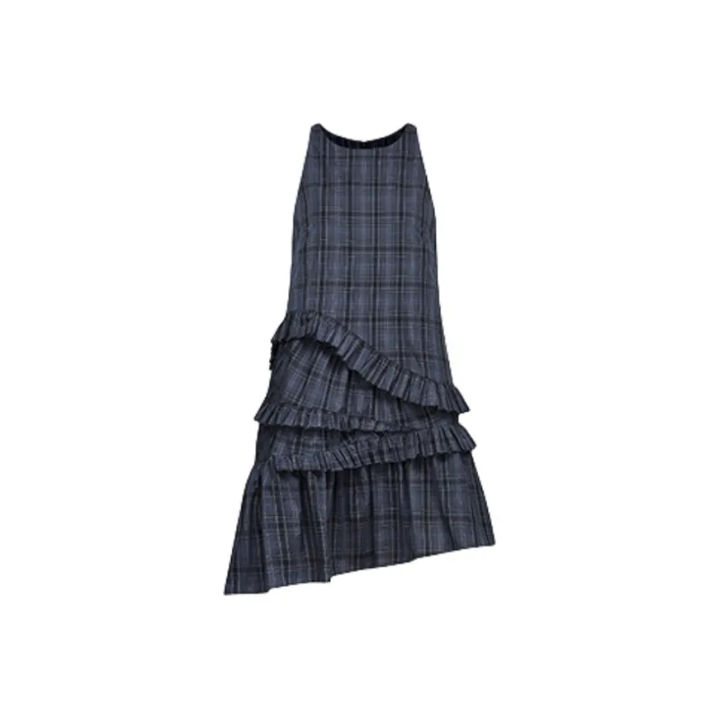 YGPRW Sleeveless Dress Women's Navy Blue-0