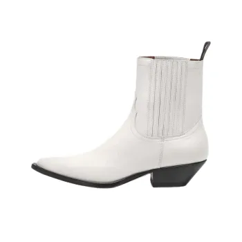SONORA BOOTS Hidalgo Short Chelsea Boots 3.5cm Men's White